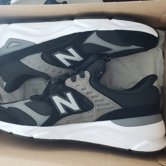 New Balance Black and Gray Athletic Sneakers - Picture 3 of 5